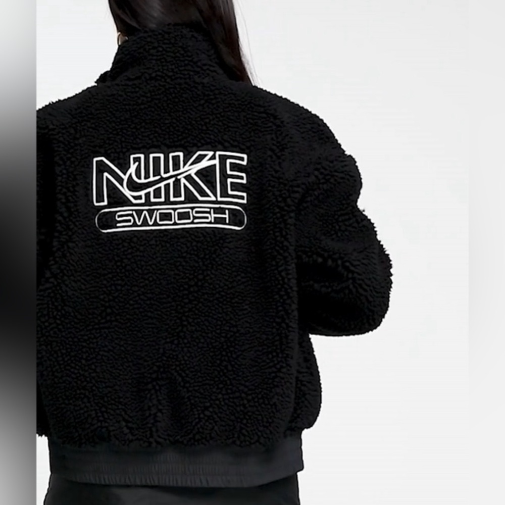 Nike Swish full zip jacket in black